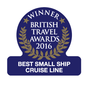 British Travel Awards 2016 Winner Best Small Ship Cruise Line